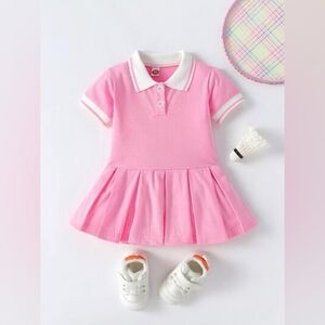 SHEIN Pink Polo Dress.